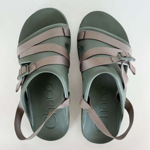 Chaco Men’s Chillos Slip On Sport Slide Sandal in Moss Green, size 14 main image 9